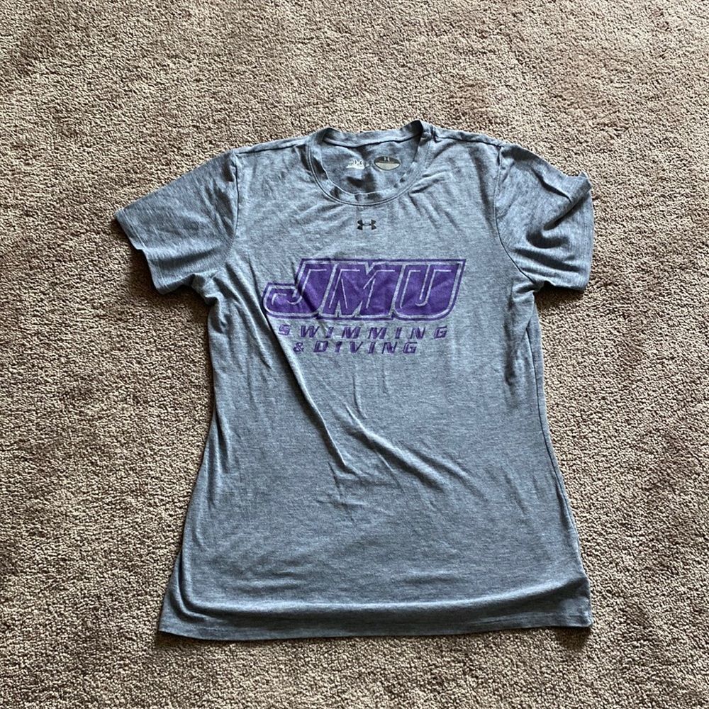 Under Armour JMU James Madison University Swimming & Diving Team Top SIZE S